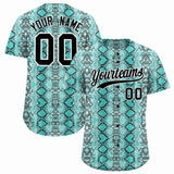 Custom Multi Color Snakeskin Pattern Authentic Baseball Jersey