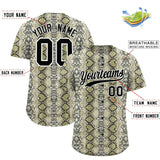 Custom Multi Color Snakeskin Pattern Authentic Baseball Jersey