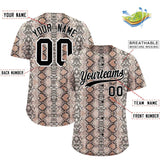 Custom Multi Color Snakeskin Pattern Authentic Baseball Jersey