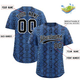 Custom Multi Color Snakeskin Pattern Authentic Baseball Jersey