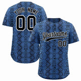 Custom Multi Color Snakeskin Pattern Authentic Baseball Jersey