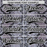 Custom Multi Color Snakeskin Pattern Authentic Baseball Jersey