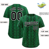 Custom Multi Color Snakeskin Pattern Authentic Baseball Jersey
