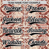 Custom Multi Color Snakeskin Pattern Authentic Baseball Jersey