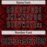 Custom Multi Color Snakeskin Pattern Authentic Baseball Jersey