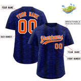 Custom Multi Color Snakeskin Pattern Authentic Baseball Jersey