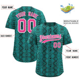 Custom Multi Color Snakeskin Pattern Authentic Baseball Jersey