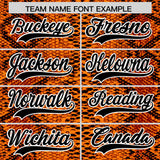 Custom Multi Color Snakeskin Pattern Authentic Baseball Jersey