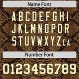 Custom Multi Color Snakeskin Pattern Authentic Baseball Jersey