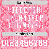 Custom Multi Color Snakeskin Pattern Authentic Baseball Jersey