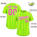 Custom Multi Color Snakeskin Pattern Authentic Baseball Jersey