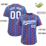 Custom Multi Color Snakeskin Pattern Authentic Baseball Jersey