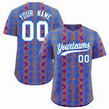Custom Multi Color Snakeskin Pattern Authentic Baseball Jersey