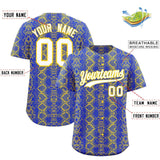 Custom Multi Color Snakeskin Pattern Authentic Baseball Jersey