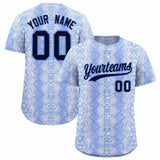 Custom Multi Color Snakeskin Pattern Authentic Baseball Jersey