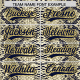 Custom Multi Color Snakeskin Pattern Authentic Baseball Jersey
