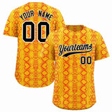 Custom Multi Color Snakeskin Pattern Authentic Baseball Jersey