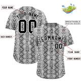 Custom Multi Color Snakeskin Pattern Authentic Baseball Jersey