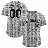 Custom Multi Color Snakeskin Pattern Authentic Baseball Jersey