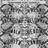 Custom Multi Color Snakeskin Pattern Authentic Baseball Jersey