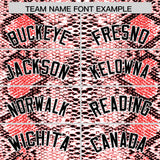 Custom Multi Color Snakeskin Pattern Authentic Baseball Jersey