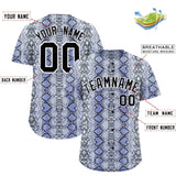 Custom Multi Color Snakeskin Pattern Authentic Baseball Jersey