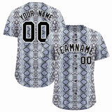 Custom Multi Color Snakeskin Pattern Authentic Baseball Jersey