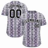 Custom Multi Color Snakeskin Pattern Authentic Baseball Jersey