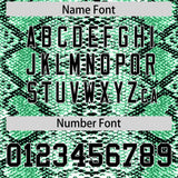 Custom Multi Color Snakeskin Pattern Authentic Baseball Jersey