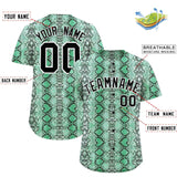 Custom Multi Color Snakeskin Pattern Authentic Baseball Jersey