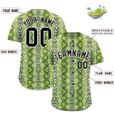 Custom Multi Color Snakeskin Pattern Authentic Baseball Jersey