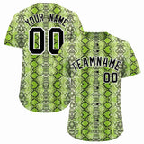 Custom Multi Color Snakeskin Pattern Authentic Baseball Jersey