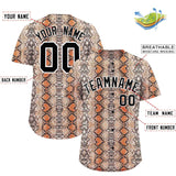 Custom Multi Color Snakeskin Pattern Authentic Baseball Jersey