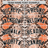 Custom Multi Color Snakeskin Pattern Authentic Baseball Jersey