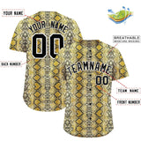 Custom Multi Color Snakeskin Pattern Authentic Baseball Jersey
