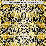 Custom Multi Color Snakeskin Pattern Authentic Baseball Jersey