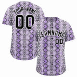 Custom Multi Color Snakeskin Pattern Authentic Baseball Jersey