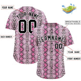Custom Multi Color Snakeskin Pattern Authentic Baseball Jersey