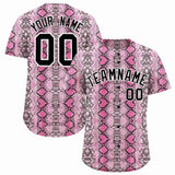 Custom Multi Color Snakeskin Pattern Authentic Baseball Jersey
