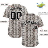 Custom Multi Color Snakeskin Pattern Authentic Baseball Jersey