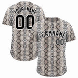 Custom Multi Color Snakeskin Pattern Authentic Baseball Jersey