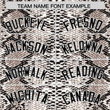 Custom Multi Color Snakeskin Pattern Authentic Baseball Jersey