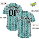 Custom Multi Color Snakeskin Pattern Authentic Baseball Jersey