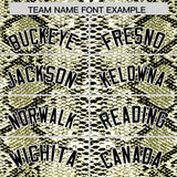 Custom Multi Color Snakeskin Pattern Authentic Baseball Jersey