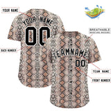 Custom Multi Color Snakeskin Pattern Authentic Baseball Jersey