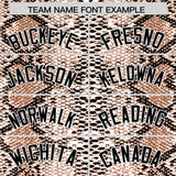 Custom Multi Color Snakeskin Pattern Authentic Baseball Jersey