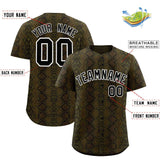 Custom Multi Color Snakeskin Pattern Authentic Baseball Jersey