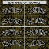 Custom Multi Color Snakeskin Pattern Authentic Baseball Jersey