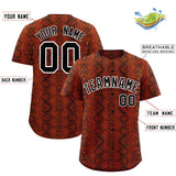 Custom Multi Color Snakeskin Pattern Authentic Baseball Jersey