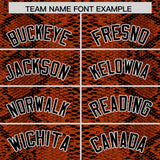 Custom Multi Color Snakeskin Pattern Authentic Baseball Jersey